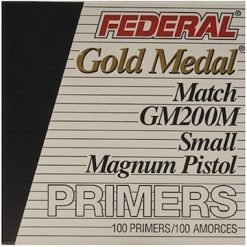 Federal Premium Gold Medal Small Pistol Magnum Match Primers #200M Box of 1000 (10 Trays of 100)
